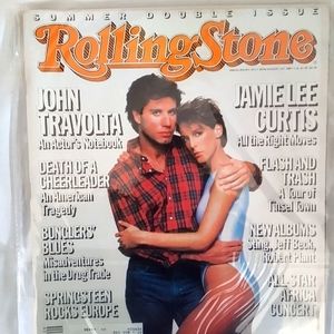 Rolling Stone Magazine # 452/453 July 18 1985 John Travolta & Jamie Lee Curtis